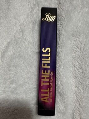 Lilly Lashes All The Fluff 3D Brow Tinted Fiber Gel Medium Brown